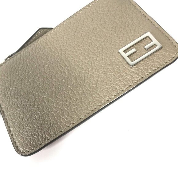 FENDI Bicolor logo Card Case Wallet Fragment Case coin purse - Picture 6 of 11
